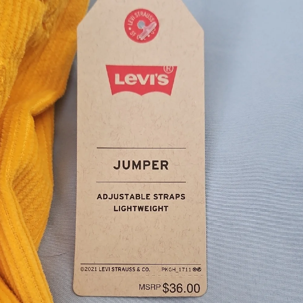 Levi's Yellow Kids Overalls - Picture 8 of 8